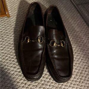 Classic Brown Leather Bit Loafers - Men